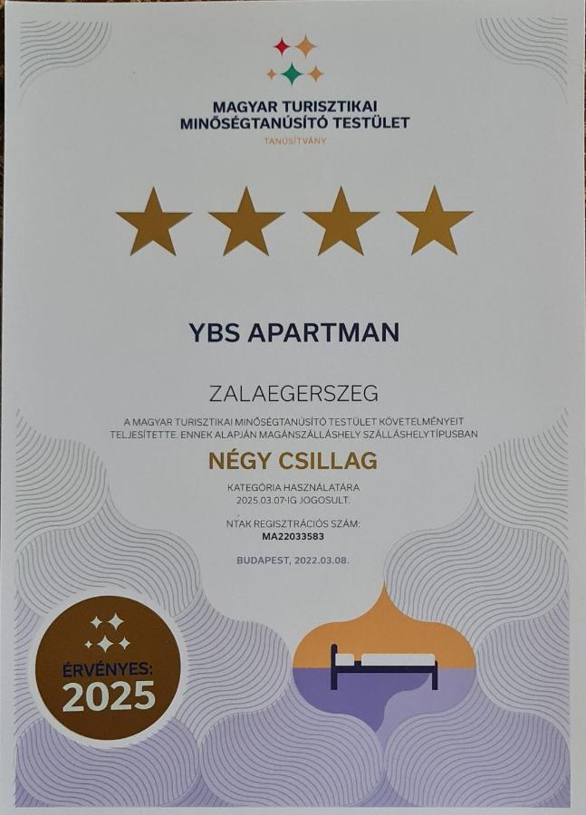 Апартаменты Ybs Apartman Залаэгерсег Экстерьер фото